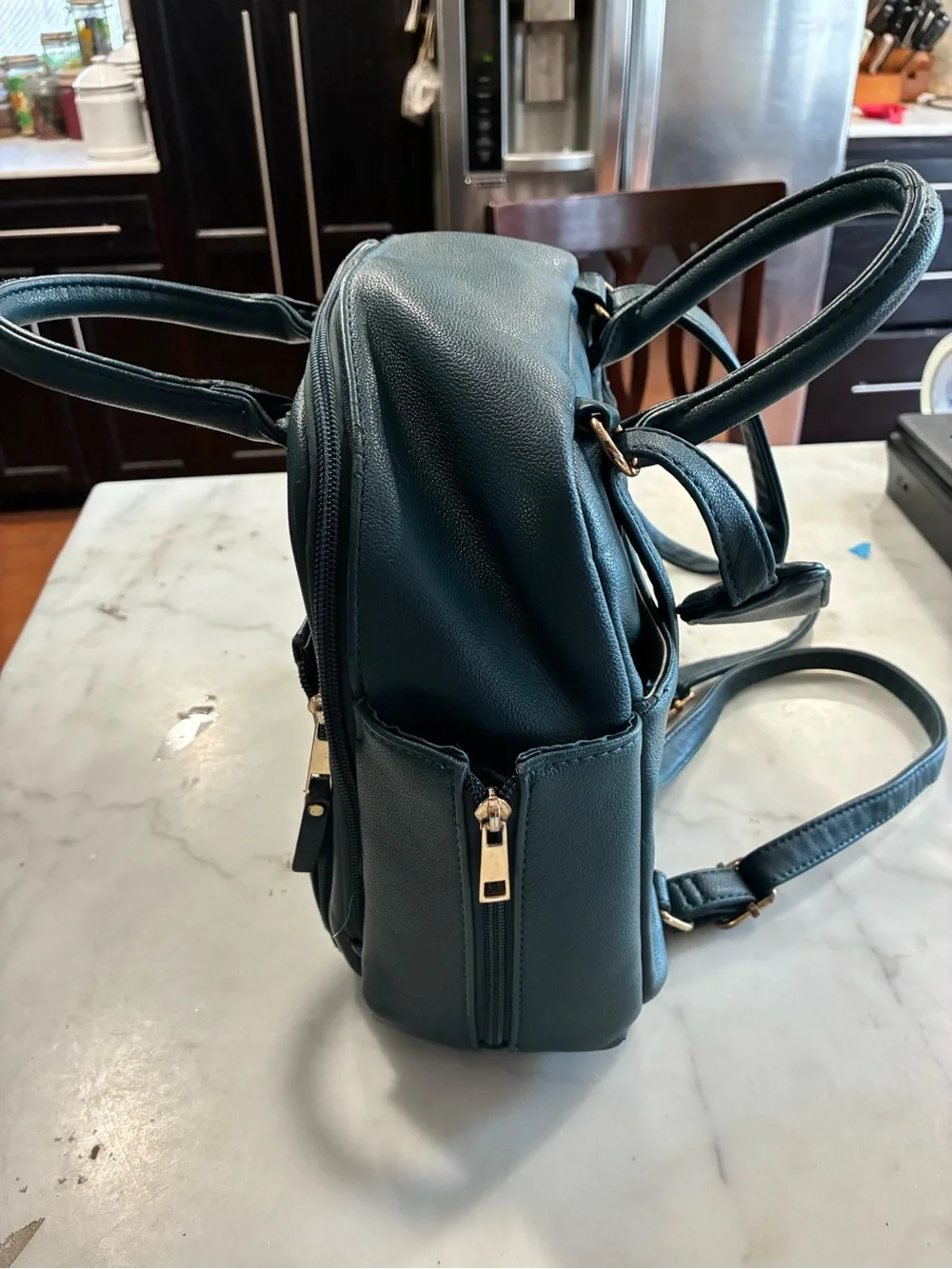 Ayla And Co Diaper Bag Olive Vegan Backpack